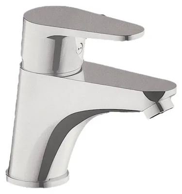 Produktbild von Waschtischarmatur modern komplett Messing verchromt
