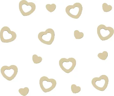 Produktbild von Oblique Unique Herz Konfetti Tischdeko Liebe Romantik Hochzeitsdeko - creme