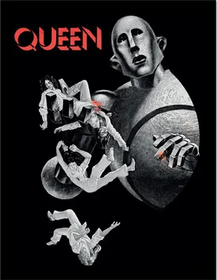 Immagine prodotto di Queen - Poster con cornice, Robot PM12070 (Taglia unica) (Nero/Grigio/Rosso)