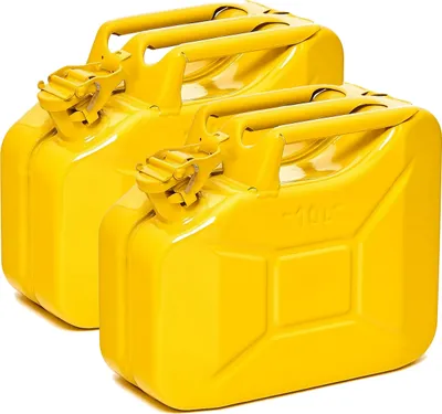 Produktbild von Oxid7® by BW Kraftstoffkanister Metall Benzinkanister 2x 10 Liter - Gelb RAL 1018 - UN-Zulassung - Hergestellt in Europa