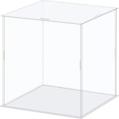 Obrázok produktu pre Priehľadná akrylová vitrína 16 x 16 x 16 cm na zberateľské predmety