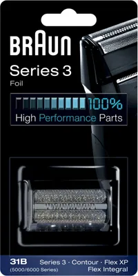 Obrázek produktu pro Braun Series 3 31B, Hlava, 1 hlava/hlavy, Černá, Braun 5414, 5417, 5427, 5443, 5444, 5446, 10 g, 23 mm