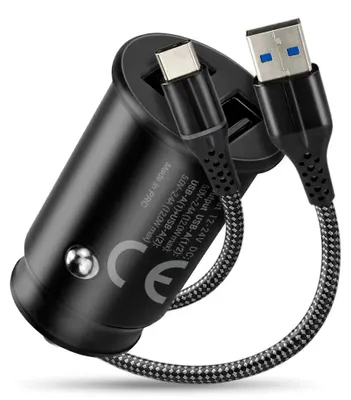 Obrázok produktu pre Autonabíjačka Everactive CC-25C s 2 portmi USB, 12 W + kábel USB-C (1 m)
