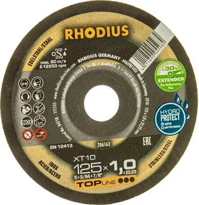 Produktbild von Rhodius 211294 Cutting disc set 125 mm 25 pc(s) Stainless steel, Steel