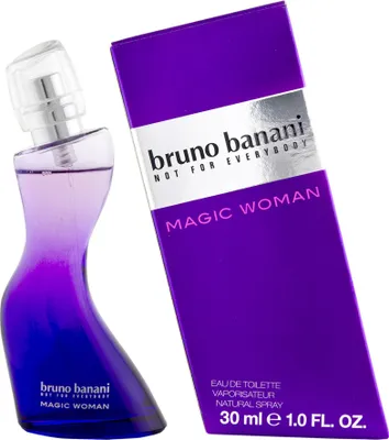 Imagen del producto de Bruno Banani Magic Woman, para mujer, 30 ml, envase sin recarga, notas de bayas, melón, maracuyá, violeta, melón tigre, maracuyá, violeta, bayas rojas, lirio del valle