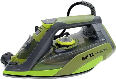 Produktbild von Imetec Eco Perfect Dampfbügeleisen Dampfbügeleisen Pro Ceramic Sohle Kalkschutz 2400 W Starke Ergebnisse