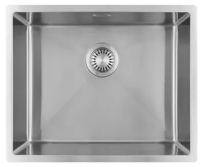 Immagine prodotto di Lavello in acciaio inossidabile Pure.Sink Luxion, modello PLX5040-02, dimensioni 50 x 40 cm, da incasso sottotop, con installazione a filo piano o da appoggio