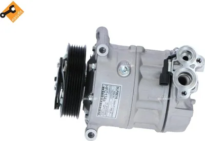 Image de Compresseur Climatisation avec poulie à courroie trapézoïdale 110mm NRF pour JAGUAR XF I