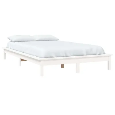 Produktbild von "im Sonderangebot"Massivholzbett - CLORIS - Doppelbett - Robust und langlebig - ohne Matratze Weiß 140x190 cm - Einfache Montage -  Kiefernholz - NeuMöbel9754386
