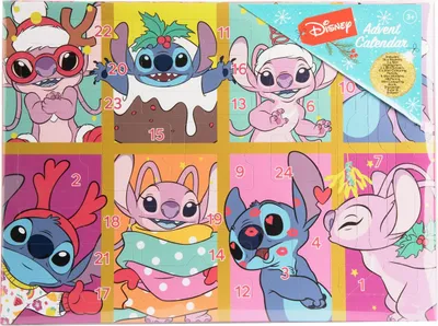 Obrázek produktu pro Adventní kalendář Stitch s 24 tvořivými potřebami pro děti