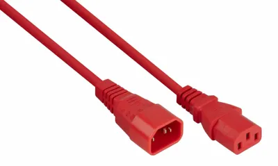 Immagine prodotto di Kabelmeister SK1430-R030 kabelmeister Kaltgeräteverlängerung C14 an C14 rot 3m