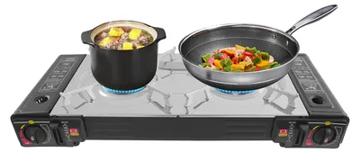 Obrázek produktu pro Butanový kempingový vařič, kempingový vařič s kufříkem, přenosný kempingový vařič na výlety do přírody, vaření venku