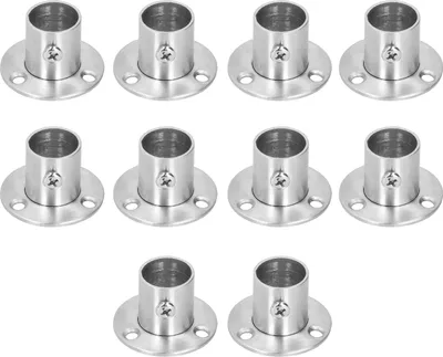 Produktbild von 10Set Flansch Halter Basis verdicken Edelstahl Schrank Stange Rohr Halterung HardwaresΦ19
