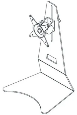 Produktbild von Dataflex Addit Monitorständer 502, 15 kg, 61 cm (24"), Silber