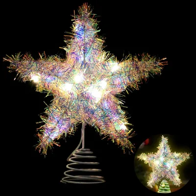 Productafbeelding van Kerstboompiek, ster, 20 cm, led, decoratie voor Kerstmis