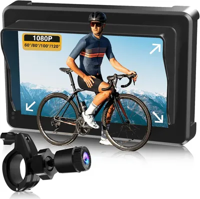 Productafbeelding van Fietsspiegel met camera - 4,3 inch scherm - 1080P - 8000 mAh