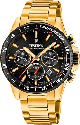 Produktbild von Festina Edelstahl Herren Uhr Armbanduhr gold Elegant D2UF20634/5