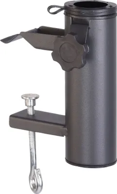 Produktbild von Kovový držiak na balkónový slnečník antracitový - 16 x 11 cm - Držiak na slnečník na balkónové zábradlie
