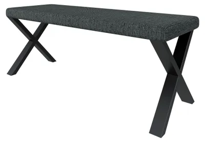 Image de Banc Akiko Metal A - Ensemble de bancs d'angle pour votre salle à manger, cuisine moderne, coin salon, coin repas. Parfait pour la cuisine, le bureau et la réception. Fabrication solide et robuste. (128x44-Inari96)