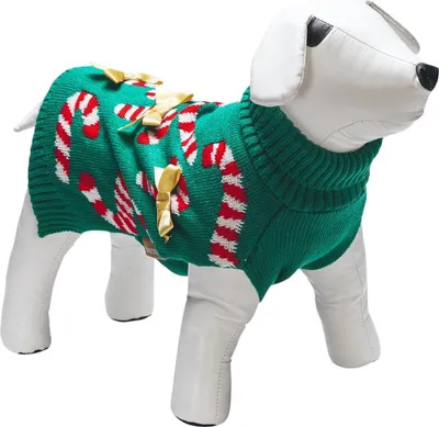 Produktbild von Beeztees Weihnachtspullover Zuckerstangen, Größe: 23 cm
