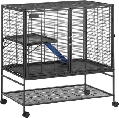 Obrázek produktu pro Velký klec pro malá zvířata, 99 cm, vhodný pro: křečky, králíky, veverky, činčily, morčata, ježky a další malá domácí zvířata