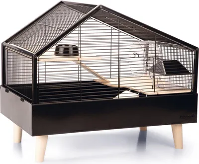 Produktbild von Beeztees Ayaz Käfig Für Nagetiere Schwarz 58 x 38 x 46 cm Schwarz 58 x 38 x 46 cm