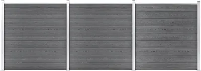 Produktbild von Gartenzaun WPC 526x186 cm Grau