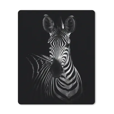 Produktbild von MuchoWow® Mauspad Mousepad Zebra - Schwarz - Weiß - Tiere 19x23 cm - Mousepads - Maus Mat - Pad - Mausunterlage - Mauspads - Spielen