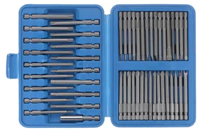 Schraubendreher-Bitset, 50-teilig, 7,5 cm, magnetisch, CR-V