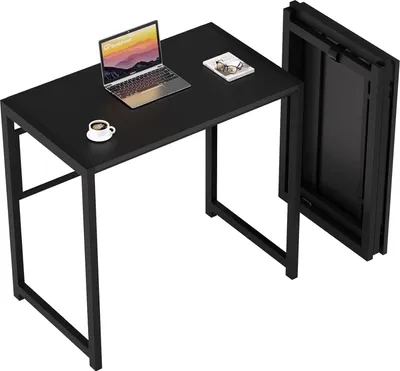 Productafbeelding van Famanu Opklapbaar bureau, 80 x 48 cm, ideaal voor kleine ruimtes - Geen montage nodig, ruimtebesparend en draagbaar