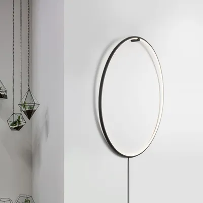 Zdjęcie produktu dla Nova Luce Ring lampa ścienna LED do zawieszenia czarna