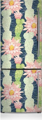 Obrázok produktu pre Magnety do kuchyne magnety na chladničku 70x190 cm - kaktusové kvety.