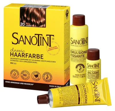 Produktbild von Sanotint Haarfarbe permanente Haarcoloration schonende Formel