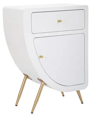 Produktbild von Mauro Ferretti Nachttisch VENUS Weiß Gold 60x32x79 cm