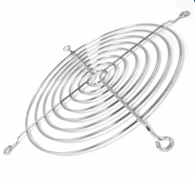 Immagine prodotto di Griglia da 120 mm, colore argento – griglia metallica per ventola da 120 mm, protezione antipolvere per computer