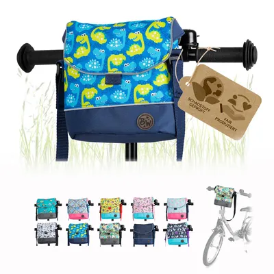 Produktbild von BAMBINIWELT Lenkertasche Tasche für Puky für Woom Laufrad Räder Roller Fahrrad Fahrradtasche für Kinder wasserabweisend mit Schultergurt, Modell 11