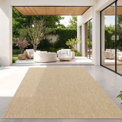 Produktbild von TT Home Teppich Für Outdoor Küchenteppich Balkon Terrasse Unifarbenes Design Modern Größe 300x400 cm