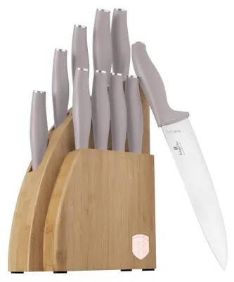 Image de BERLINGERHAUS Ensemble de couteaux avec support BAMBUS 10 pcs. Collection Taupe BH-3122
