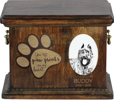 Immagine prodotto di Bouvier dei Flandri: urne per animali domestici, urne personalizzate con foto, urne con foto di cani del marchio Art-Dog