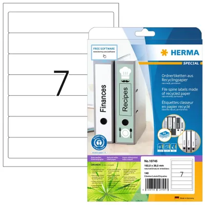 Immagine prodotto di Herma HERMA 10745 etichetta per stampante Bianco Etichetta autoadesiva per stampante