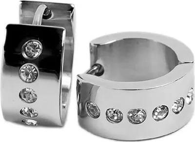 Produktbild von Minott Damen Ohrschmuck Ohrringe Creolen Edelstahl mit Zirkonia 21667