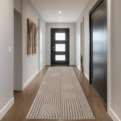 Image de Homebyhome Tapis Salon Design Bohème Bouclé Boucles Style Scandinave Résistant Ultra Doux pour Chambre à Coucher, Taille: 80x150 cm