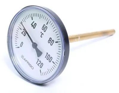 Produktbild von AFRISO Bimetall-Zeigerthermometer Kunststoff hinten