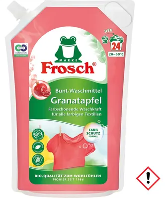 Zdjęcie produktu dla Frosch granatowy detergent w ekologicznej torbie nadającej się do recyklingu 24 WL 1800ml