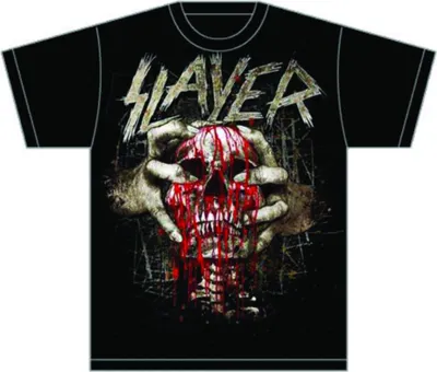 Produktbild von Slayer Skull Clench Black M T-Shirt