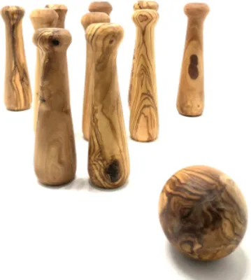 Produktbild von Spiel: Bowling "At Home" aus 100 % Olivenholz
