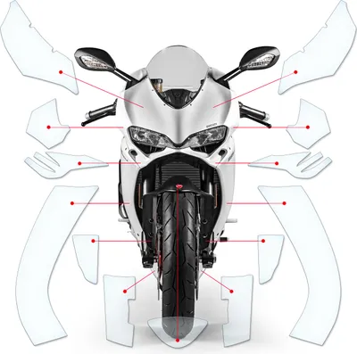 Produktbild von Lackschutzfolie Steinschlagschutz passend für Ducati Panigale 959 2016-2017