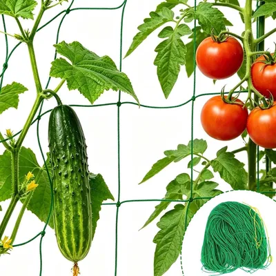 Produktbild von Net für Pflanzen, 3m x 2m, ideal für den Außenbereich, Kletterhilfe, Gartenarbeit und Pflanzenunterstützung