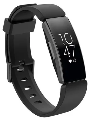 Produktbild von By Qubix passend für Fitbit Inspire 1 / HR / Ace 2 Silikonarmband mit Schnalle - Größe: Large - Schwarz
