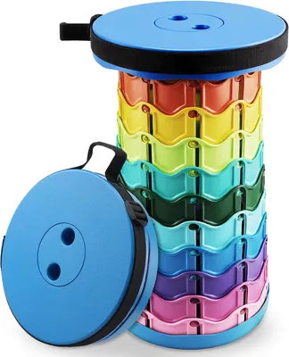 Obrázok produktu pre Teleskopická stolička, skladacia, 6.5 - 45 cm, do 180 kg nosnosť, pre kempovanie